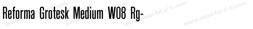 Reforma Grotesk Medium W08 Rg字体转换
